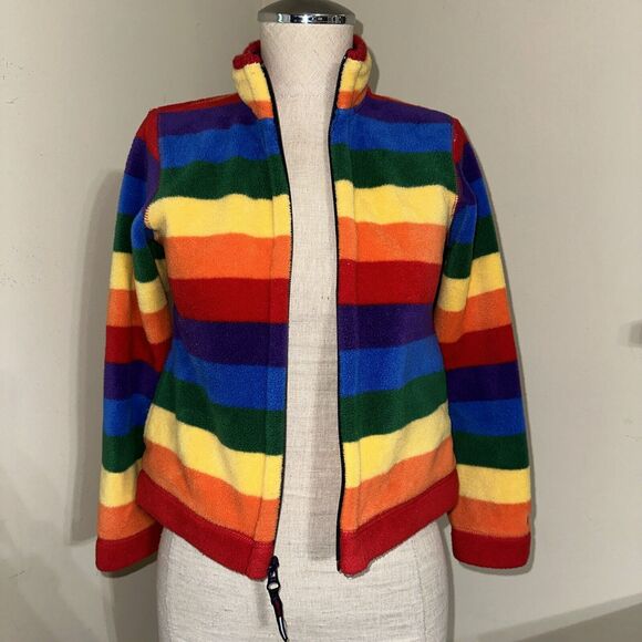 Tommy Hilfiger Zip Up Fleece Jacket Size Small EUC - Picture 10 of 11